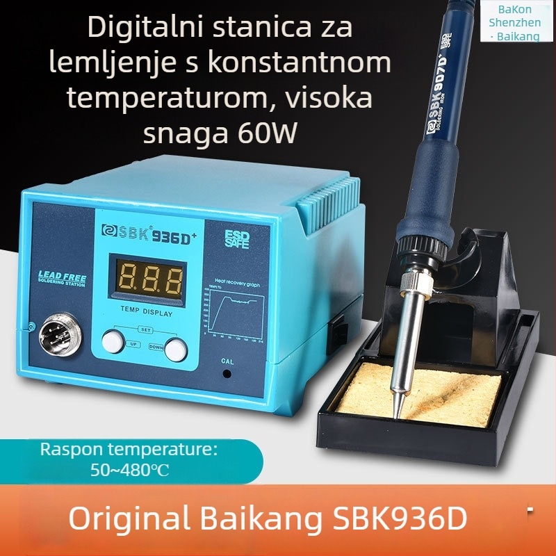 SBK-936D stanica za lemljenje s konstantnom temperaturom i digitalnim zaslonom, 220V, 1,5 kg