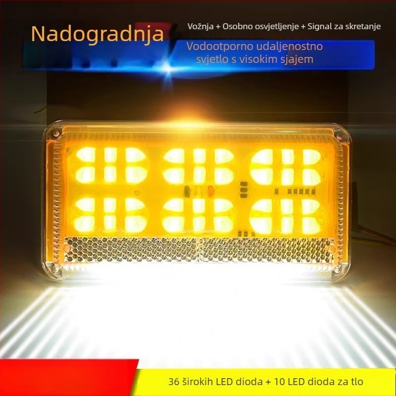 Četverofunkcijsko LED bočno svjetlo za kamione i poluprikolice – 24V, vodootporno, visoka svjetlina