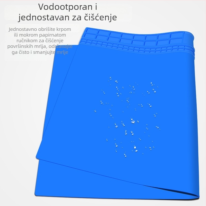 Izolacijska podloga za servisni stol - silikon, model JSD707, debljina 2,5 mm, mekana tvrdoća, za servisni stol, demontažu mobitela i zavarivanje