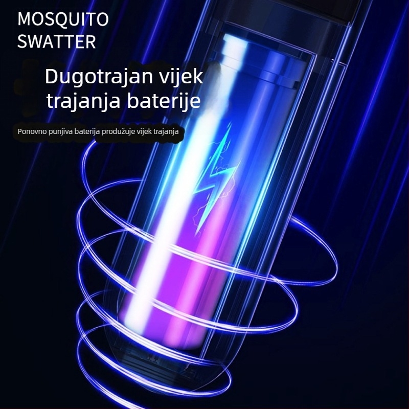 2-u-1 lampica za ubijanje komaraca i električna mreža, 2-in-1, s ugrađenom baterijom, LED osvjetljenje, aluminijska mreža, vrijeme punjenja 3-5 sati, pogodno za 21-30 m²