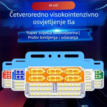 Četverored LED bočna svjetla za kamione i prikolice, 24V, vodootporna, 5-10W, nosač PC+gvožđe, vijek trajanja 50 000 h