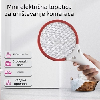 2025. model električne rakete protiv komaraca, puni, za kućnu upotrebu, kompaktna i prijenosna, za montažu u automobil