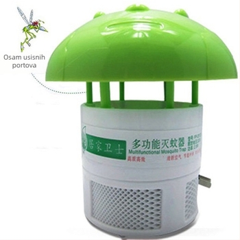 HY-601 LED lampa za ubijanje komaraca, mini višefunkcionalna elektronička lampa za ubijanje komaraca, 220V, LED cijev, marka HONGJIAN, standardna temperatura boje