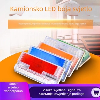 LED bočno svjetlo za velike kamione – 24V, vodootporno, LED izvor svjetla, višenamjensko, pogodno za kamione i poluprikolice