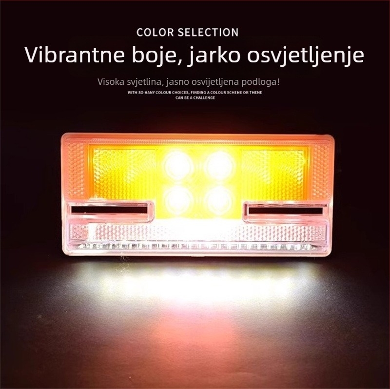 LED bočno svjetlo za velike kamione – 24V, vodootporno, LED izvor svjetla, višenamjensko, pogodno za kamione i poluprikolice