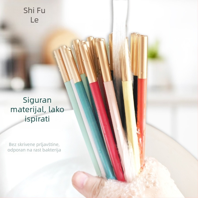 Set štapića za jelo od PET materijala (moderan jednostavan stil, 10 pari)