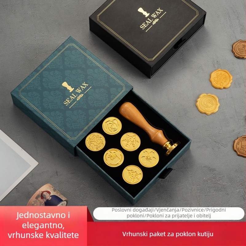 Set pečata – okrugli oblik, marka YX, bez napajanja, pogodno kao poslovni dar