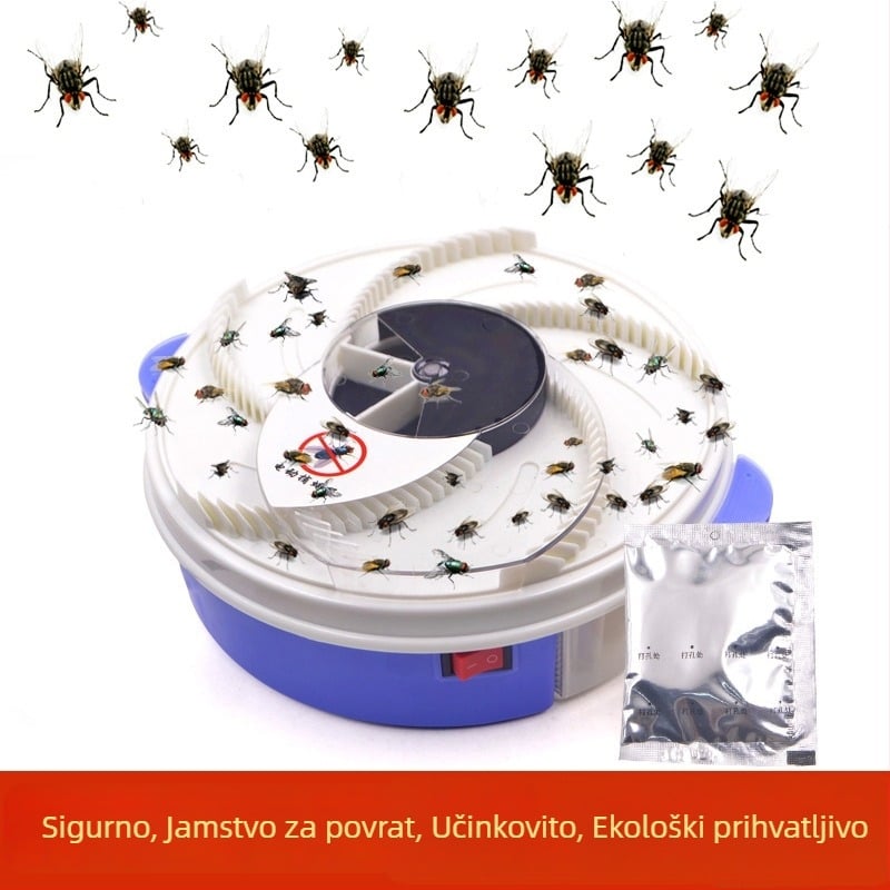 Električna zamka za komarce, ljepljiva lampa – LED svjetlo, neokretna, ručni električni šok za kontrolu komaraca, kućna upotreba, bez ugrađene baterije
