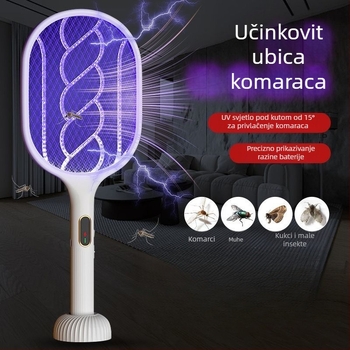 Električni ubojnik komaraca s izmjenjivom baterijom, za površine 61 m² i više, pouzdan ubijač komaraca s osvijetljenom cijevi