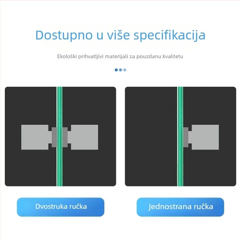 Držač za tuš prostor od staklenih vrata, okrugli s jednim otvorom, nehrđajući čelik, polirani završetak, moderni minimalistički stil