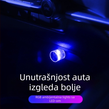 Set LED rasvjete za unutrašnjost automobila, USB napajanje, bežično, bez žica, model 7y0l, tema Godina konja