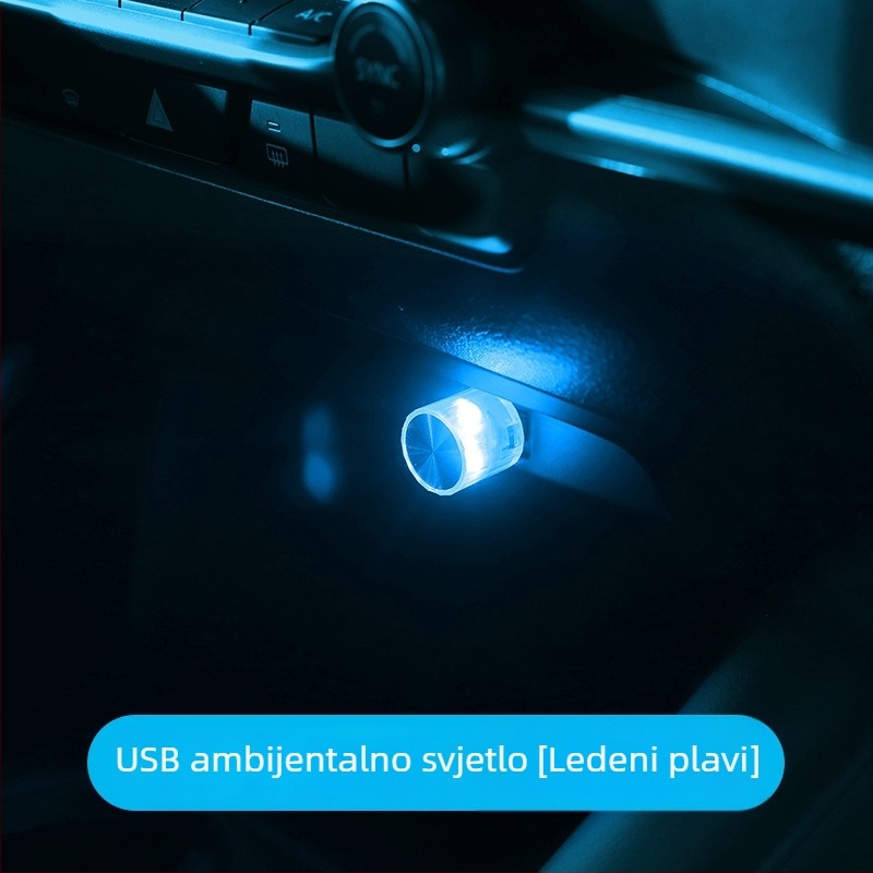 Set LED rasvjete za unutrašnjost automobila, USB napajanje, bežično, bez žica, model 7y0l, tema Godina konja