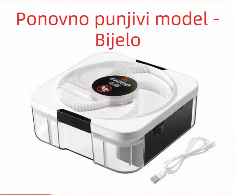 Past za mušice, automatska hvatač mušica, pogodna za 21-30 m², 5V, 4W, ugrađena baterija, trajanje 8-12 sati