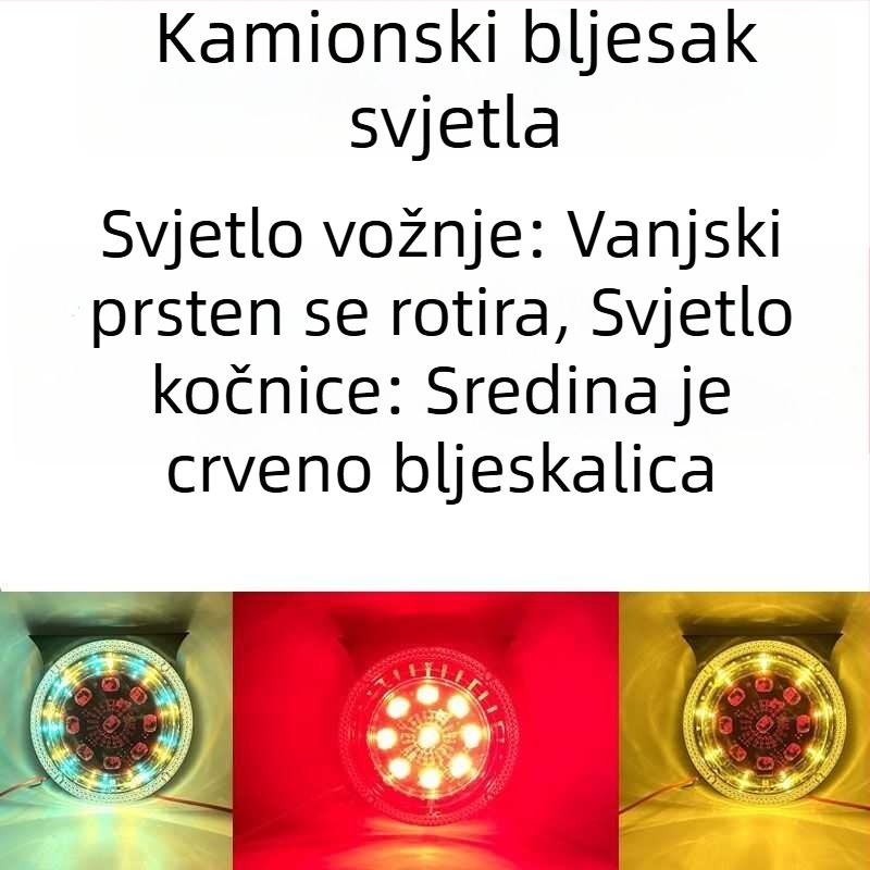 LED strob svjetlo za kamion - vodootporno upozoravajuće svjetlo za prikolicu, protiv sudara straga, model rT3vq