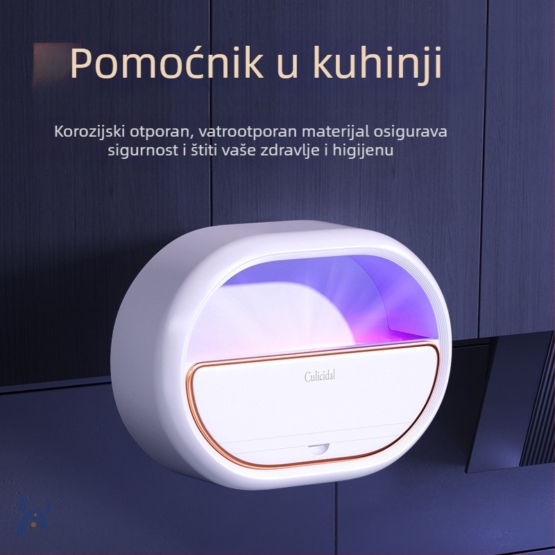 Lampa za hvatanje komaraca s ljepivim mehanizmom – UV svjetlo, unutarnja uporaba, pokriće 61㎡+, bez baterije