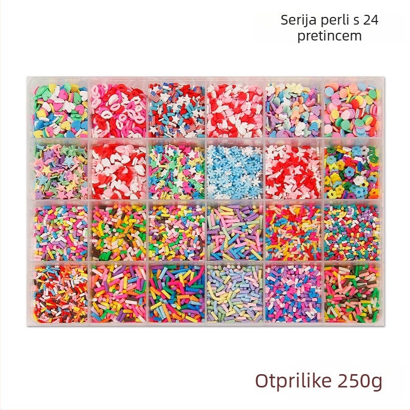 DIY ukrasi za nakit od mekane glinene mase – set sa 24 odjeljka, ploške voćnih rezova za tortu i elementi kremaste glazure