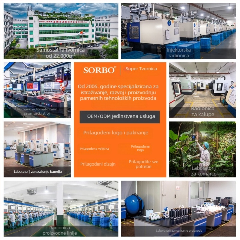 Vanjska vodootporna kamp-lampa protiv komaraca, prijenosna i punjiva, SB-6059, 3.7V, 1W, 6000–6500K