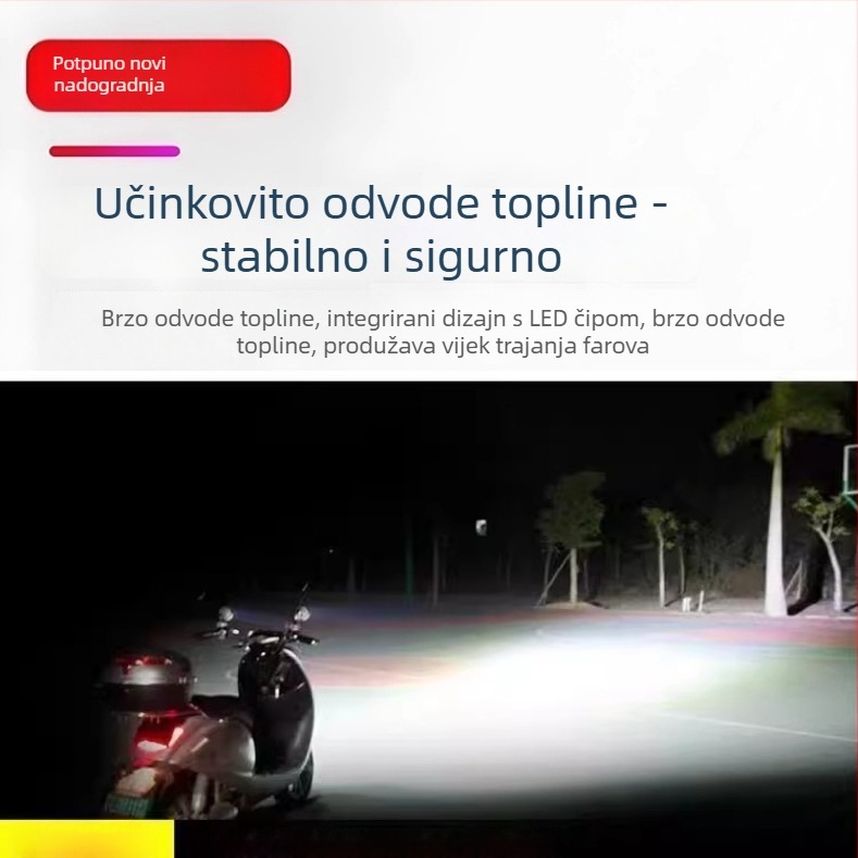 LED spot svjetlo za električna vozila, IP67 vodootporno, 12–80V, ultra jasan LED izvor, vijek trajanja 20 000 h, za vozila s tri i četiri kotača