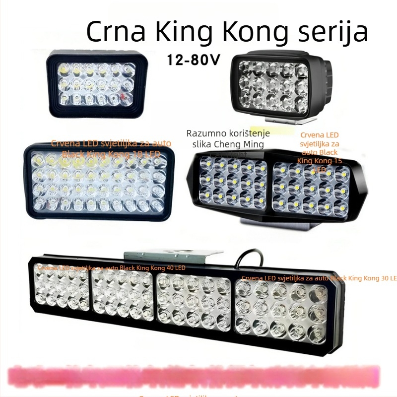 LED spot svjetlo za električna vozila, IP67 vodootporno, 12–80V, ultra jasan LED izvor, vijek trajanja 20 000 h, za vozila s tri i četiri kotača