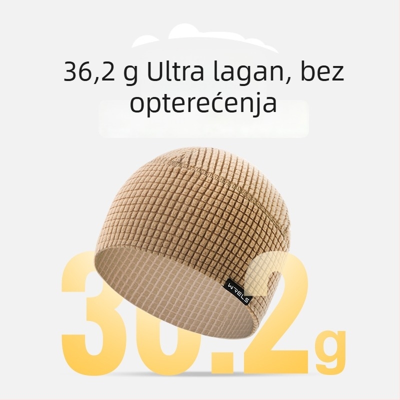 WRELS vanjska kapa za jesen i zimu s fleec podlogom, unisex, topla i otporna na vjetar, za trčanje i aktivnosti na otvorenom