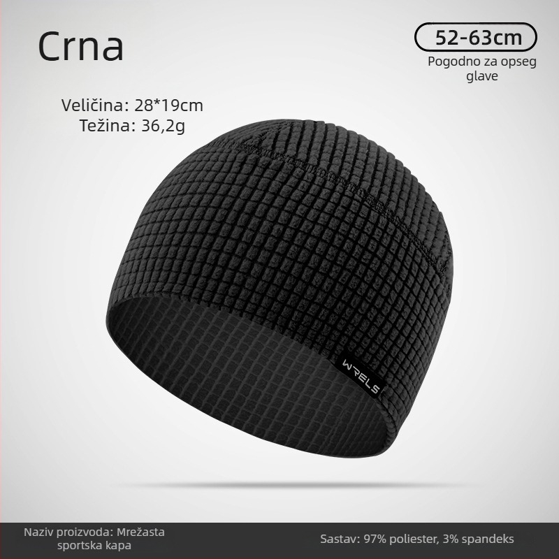 WRELS vanjska kapa za jesen i zimu s fleec podlogom, unisex, topla i otporna na vjetar, za trčanje i aktivnosti na otvorenom