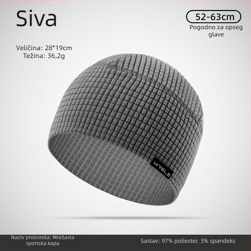 WRELS vanjska kapa za jesen i zimu s fleec podlogom, unisex, topla i otporna na vjetar, za trčanje i aktivnosti na otvorenom