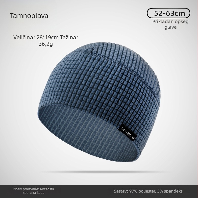 WRELS vanjska kapa za jesen i zimu s fleec podlogom, unisex, topla i otporna na vjetar, za trčanje i aktivnosti na otvorenom