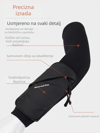 Torba za ruku s telefonom za trčanje i vožnju biciklom, prozračna ultralaka unisex dodatak, s pretincom za telefon, Oxford tkanina