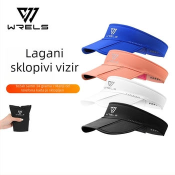 WRELS kapa za sport s otvorenim vrhom – UV zaštita, sklopiva za trčanje, tenis na otvorenom, unisex