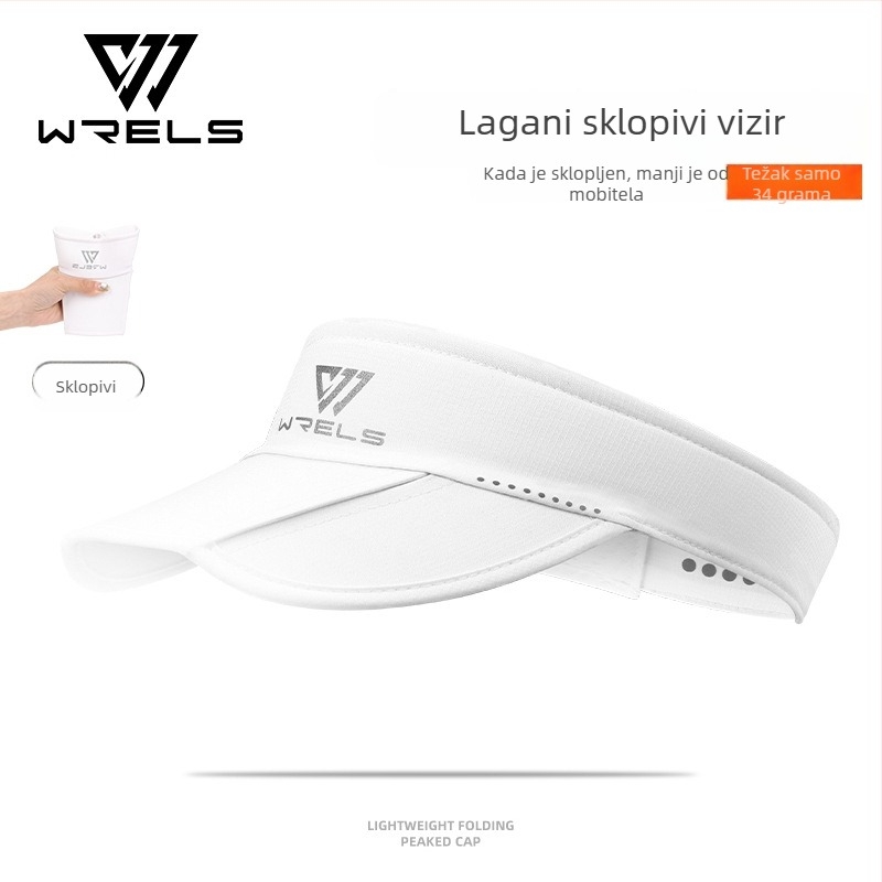 WRELS kapa za sport s otvorenim vrhom – UV zaštita, sklopiva za trčanje, tenis na otvorenom, unisex