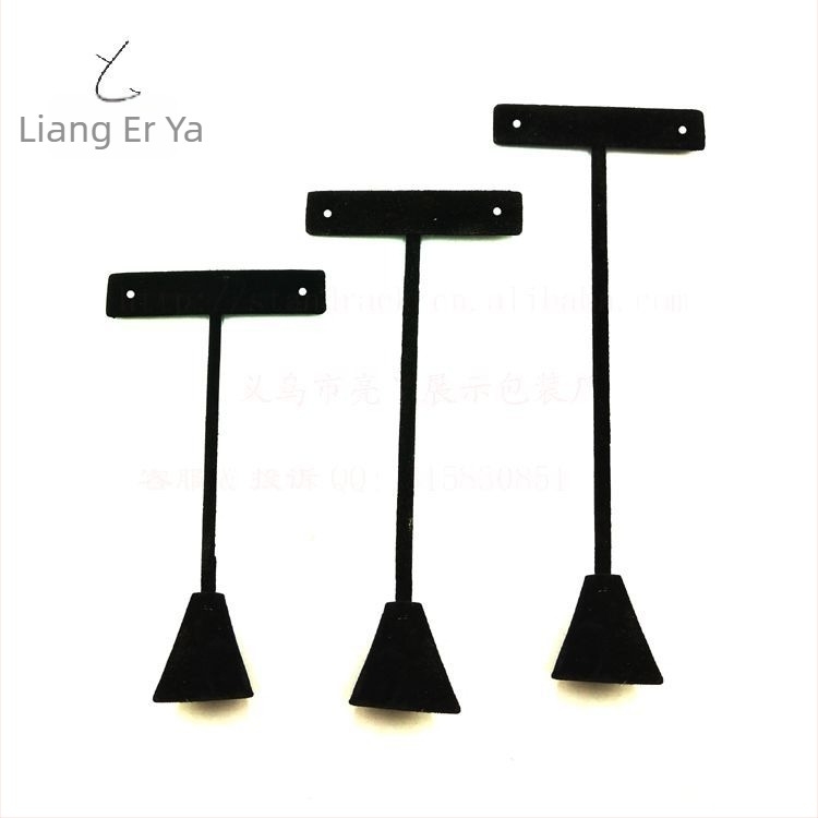 Metalni stalak za nakit s trodimenzijskim dizajnom, flocking završetkom, set od tri veličine u kutiji