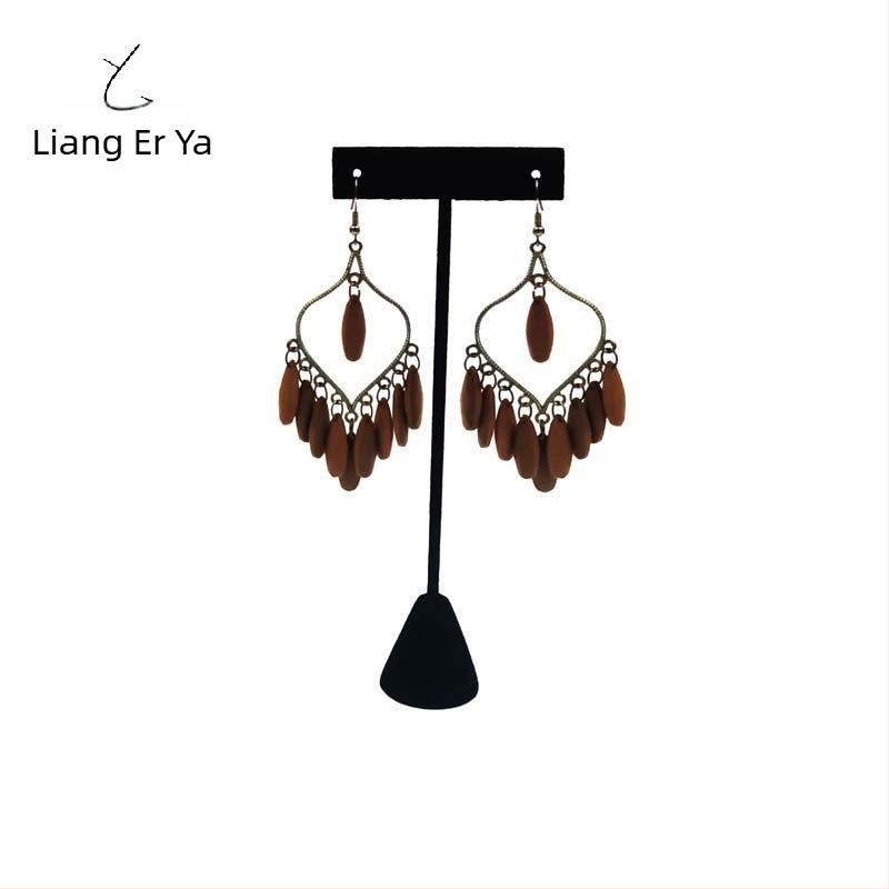 Metalni stalak za nakit s trodimenzijskim dizajnom, flocking završetkom, set od tri veličine u kutiji