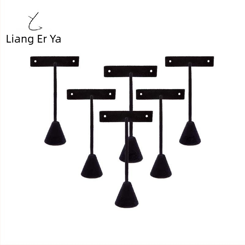 Metalni stalak za nakit s trodimenzijskim dizajnom, flocking završetkom, set od tri veličine u kutiji