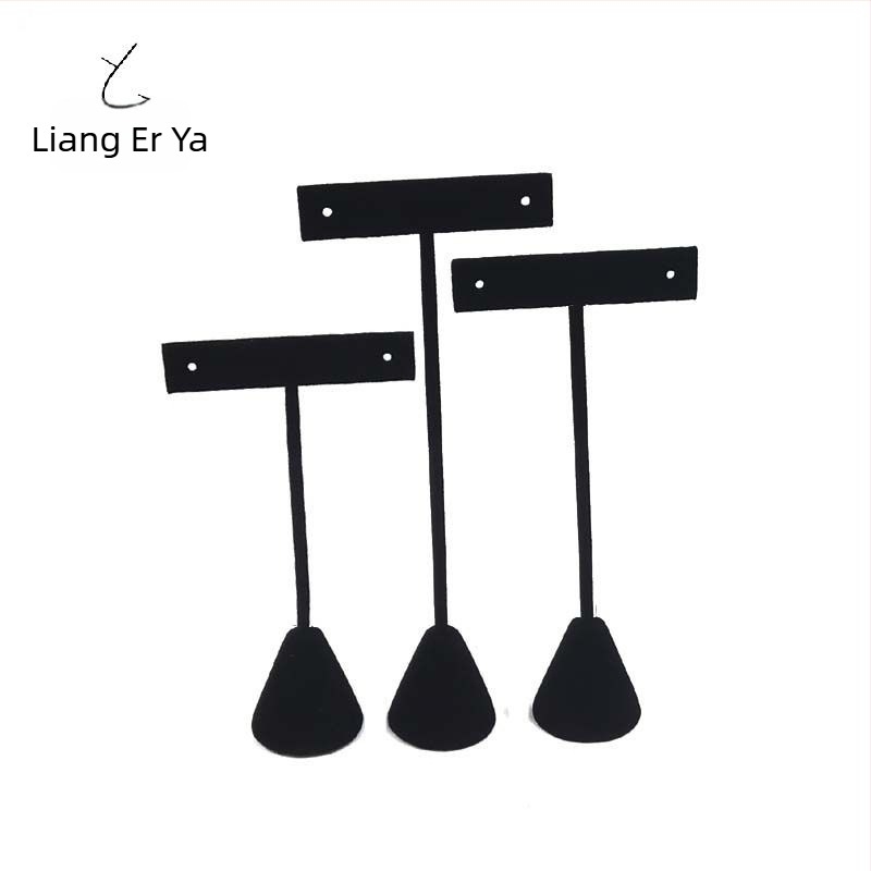 Metalni stalak za nakit s trodimenzijskim dizajnom, flocking završetkom, set od tri veličine u kutiji