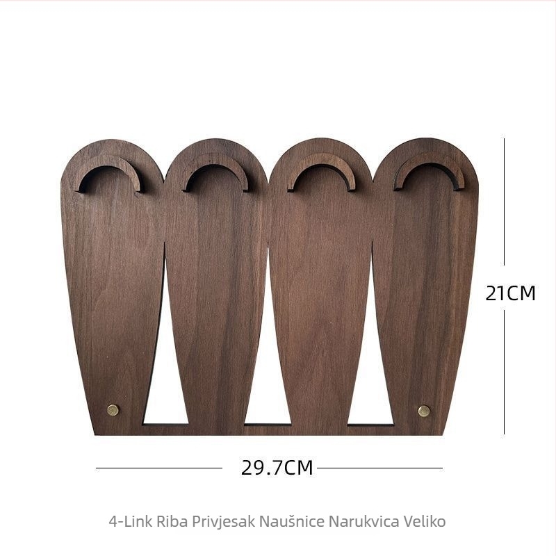 Stalak za izlaganje nakita s kineskim retro stilom, četiri poveznice, Fish marka, TPR materijal, pet razina, zima 2023, ženstveni stil