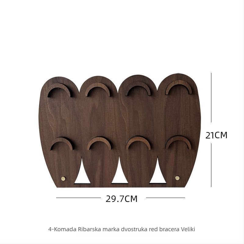 Stalak za izlaganje nakita s kineskim retro stilom, četiri poveznice, Fish marka, TPR materijal, pet razina, zima 2023, ženstveni stil