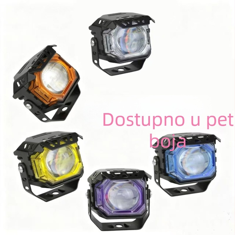 Motociklističko LED prednje svjetlo - aluminijska legura kućište, PC leća, 24V, 25W, IP68 vodootporno