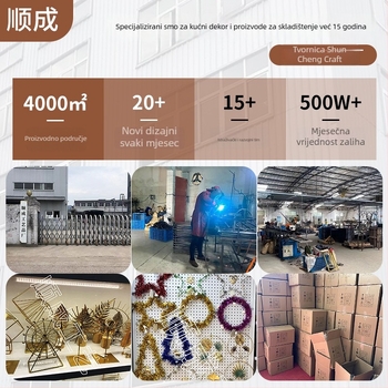 Okretni stalak za nakit od kovanog željeza, podni stojeći, 2 etaže, odvojivo skladište za naušnice i narukvice