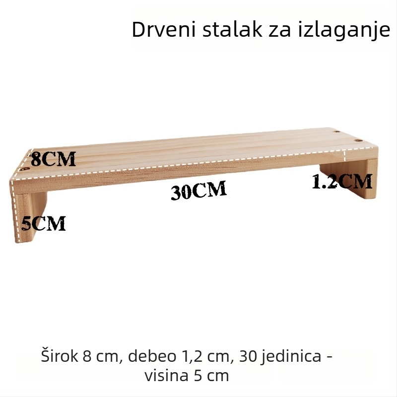 Drveni trostruki stalak za nakit i parfeme