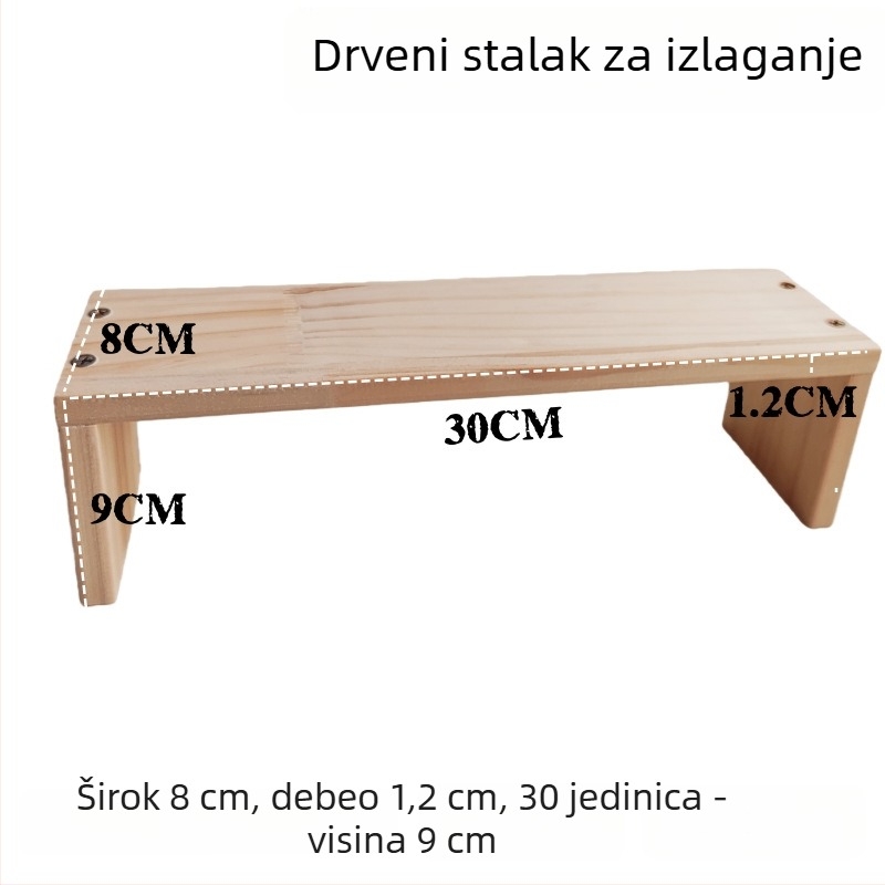 Drveni trostruki stalak za nakit i parfeme