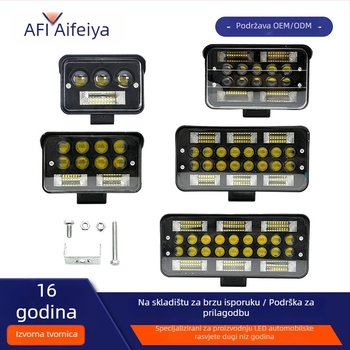 LED radna svjetiljka za auto s laserskim reflektorom — Laser Spotlight serija, univerzalna kompatibilnost, 12–80 V, 6500 lm, IP67, 50 000 h, aluminijsko kućište, PC plastični pokrov
