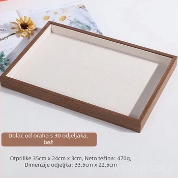 Taca za nakit s flanelnom unutrašnjošću, podrijetlo Yunnan, zimsko izdanje 2025, ženski stil