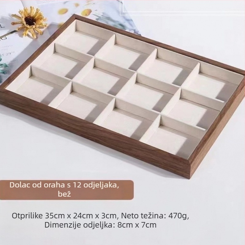 Taca za nakit s flanelnom unutrašnjošću, podrijetlo Yunnan, zimsko izdanje 2025, ženski stil