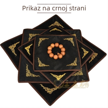 Polica za nakit sa četvrtastim flanelnim kućištem, jednoslojna, naprednog stila