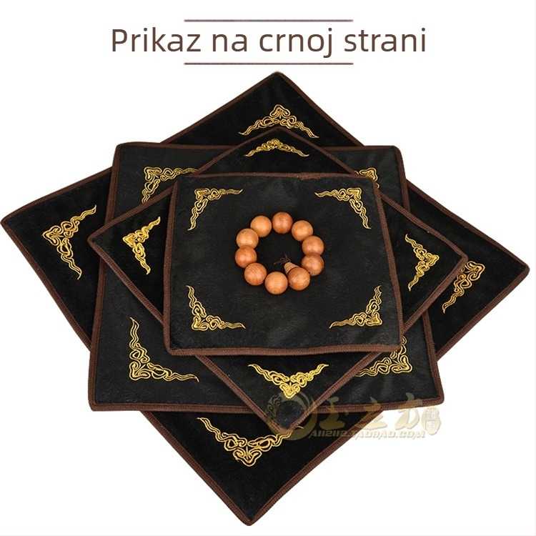 Polica za nakit sa četvrtastim flanelnim kućištem, jednoslojna, naprednog stila