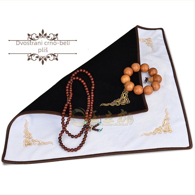 Polica za nakit sa četvrtastim flanelnim kućištem, jednoslojna, naprednog stila