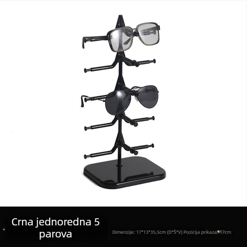 Jednodelni stalak za naočale, PS materijal, Sail stil, pet katova, injekcijsko oblikovanje