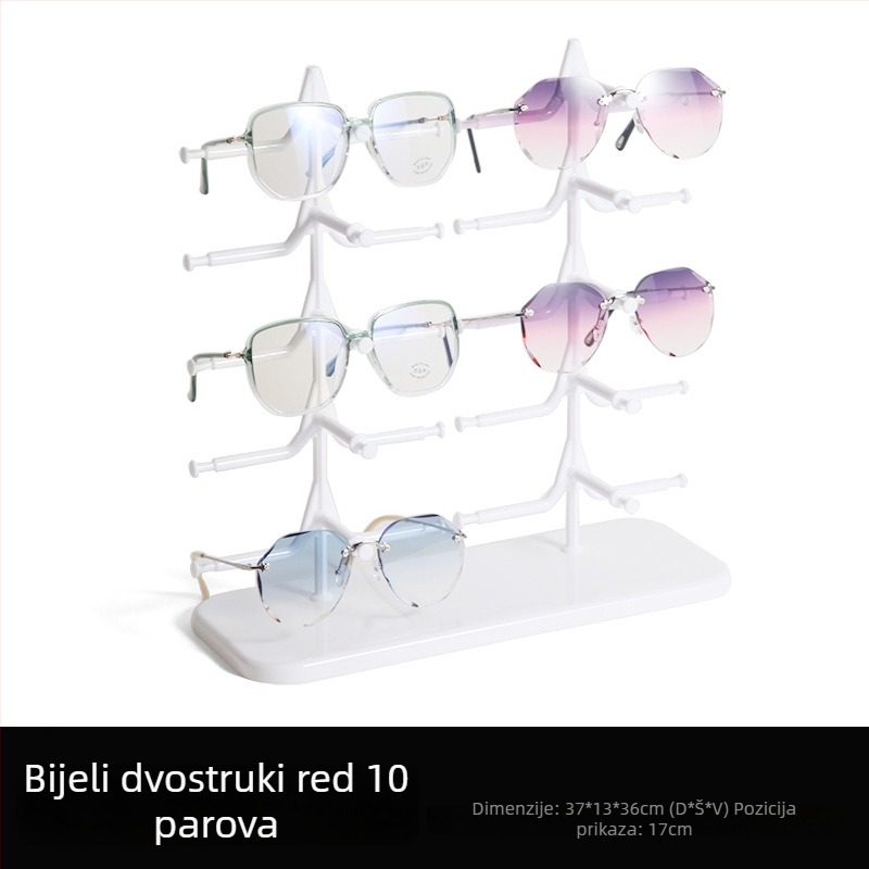 Jednodelni stalak za naočale, PS materijal, Sail stil, pet katova, injekcijsko oblikovanje