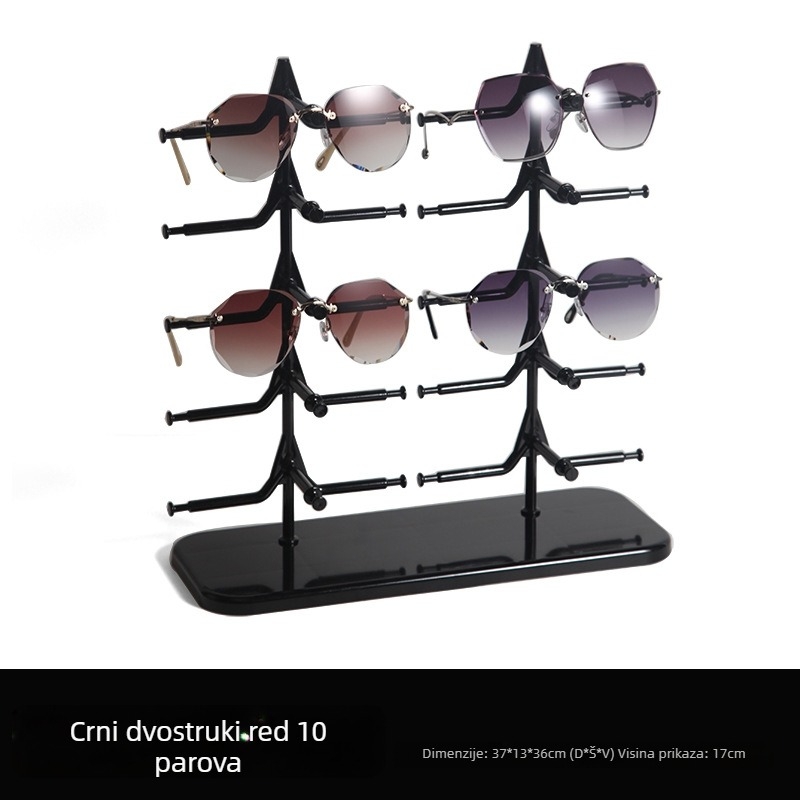 Jednodelni stalak za naočale, PS materijal, Sail stil, pet katova, injekcijsko oblikovanje