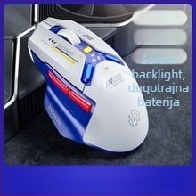 IN9 trojmódna bežična Bluetooth miša za igre i ured, 10000 DPI, 6 tipki, ergonomska